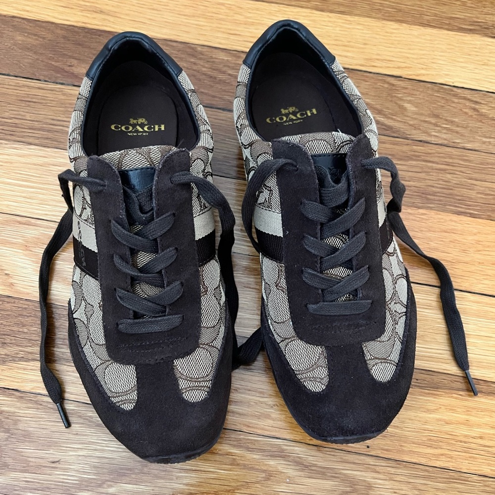 Coach Women’s Kelson Signature Logo Canvas Sneakers